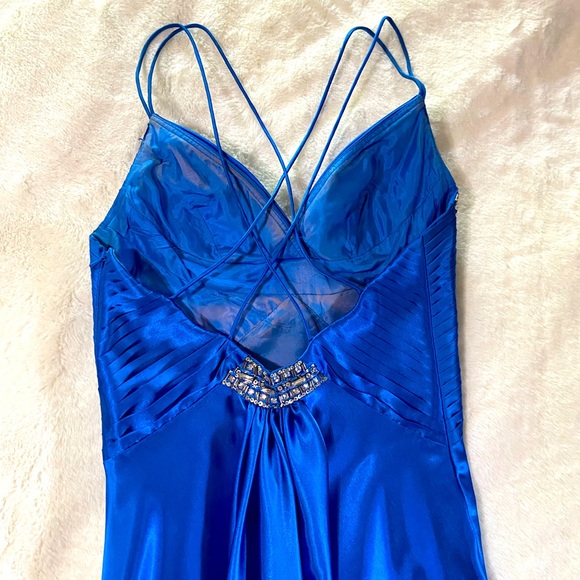 Royal blue prom dress / evening gown - Picture 8 of 11